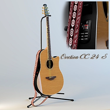 Ovation CC 24 S.FBX Acoustic Guitar 3D model image 1 