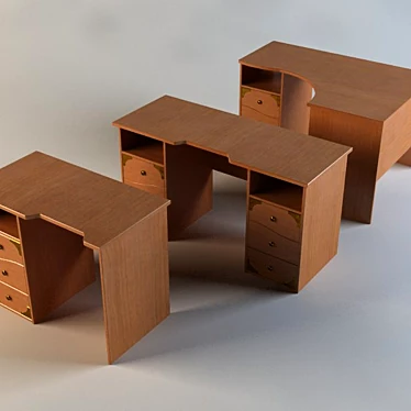 Title: Kids' Room Furniture Set 3D model image 1 