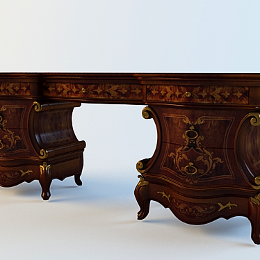 Elegant Vanity Table Napoleone 3D model image 1 