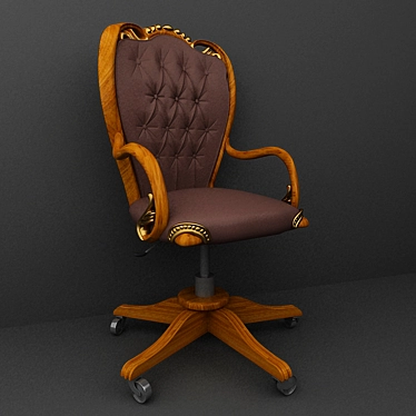 Italian Office Chair by Francesco Nesa 3D model image 1 