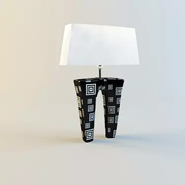 Italian LE PORCELLANE 5530/S Table Lamp 3D model image 1 