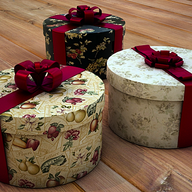 Elegant Surprise: Gift Boxes 3D model image 1 