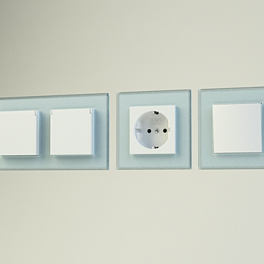 Gusi Electric Glass Frame Outlet 3D model image 1 