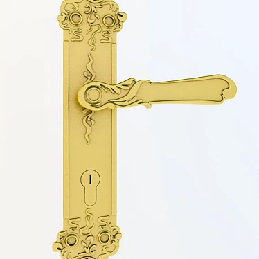 Title: Stylish Linea Cali Tiffany Door Knob 3D model image 1 