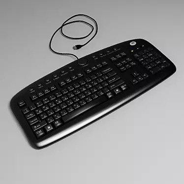 Sleek and Ergonomic Keyboard 3D model image 1 