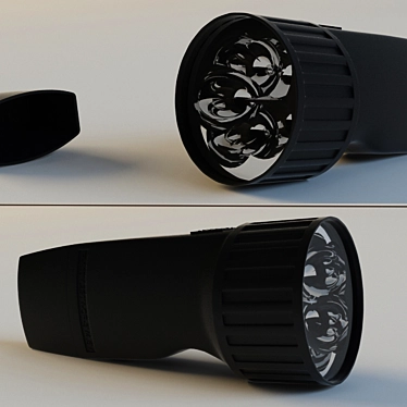 Budget China Flashlight 3D model image 1 