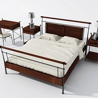 Laguna Dream Bedroom Set 3D model image 1 