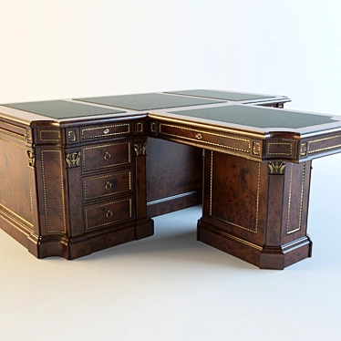 Elegant Franchesco Molon Desk 3D model image 1 