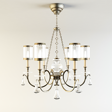 Eaton Place Fine Art Chandelier 3D model image 1 