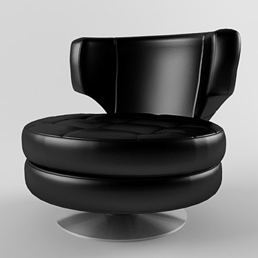 Elegant Palermo Armchair 3D model image 1 