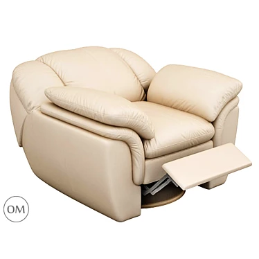Elegant Recliner Chair by Mobel & Zeit 3D model image 1 