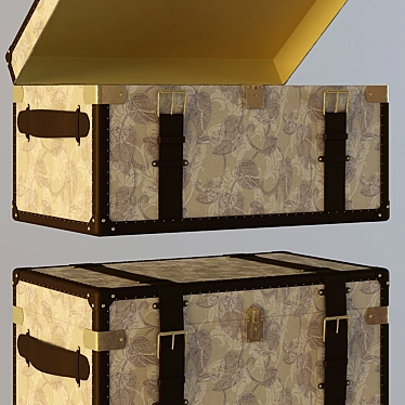 Multi-Purpose Toy Chest: Stylish & Spacious 3D model image 1 