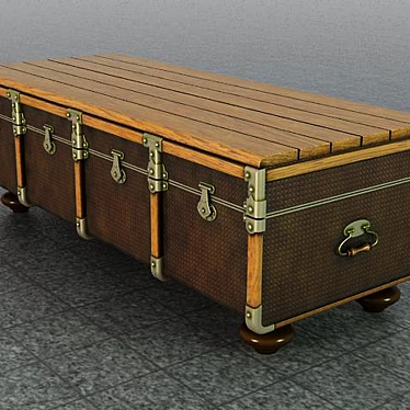 Ethical Motif Chest-Lounger 3D model image 1 