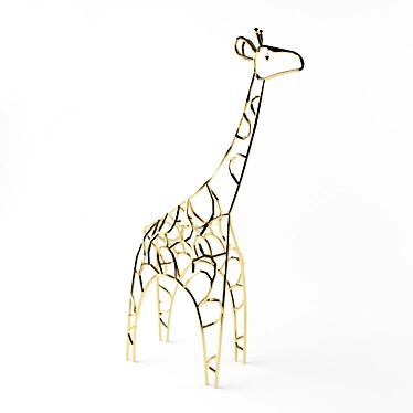 Tall & Adorable Giraffe Toy 3D model image 1 