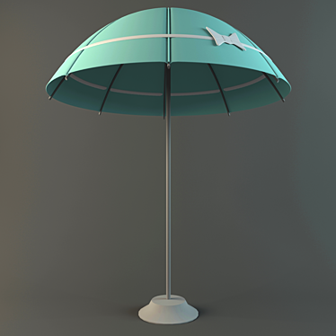 Stylish Street Umbrella 3D model image 1 