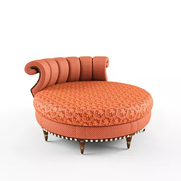 Round and Cozy Sofa 3D model image 1 