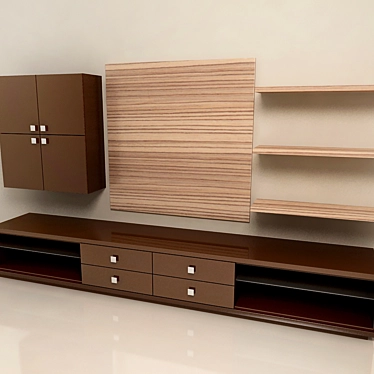 Modern Wall Unit with Alex 3D model image 1 