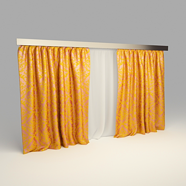 Versatile Slat Curtain 3D model image 1 