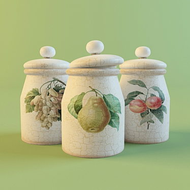 Organize Your Kitchen with Stylish Jars 3D model image 1 