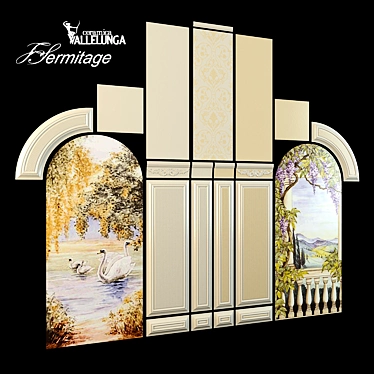 Hermitage Geometric Tile Collection 3D model image 1 