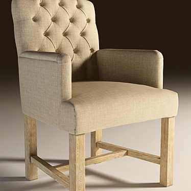 Elegant Melanie Armchair: Comfort and Style 3D model image 1 