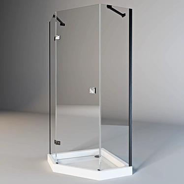 900х900 Shower: Compact and Luxurious 3D model image 1 