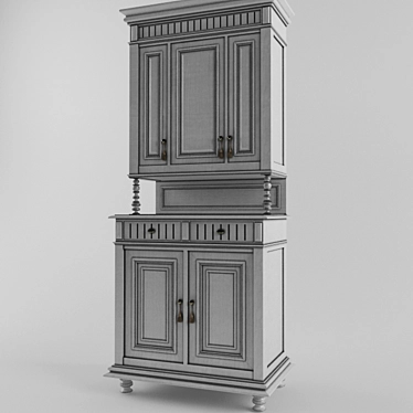 Belgian Buffet 900х500х2100 mm 3D model image 1 