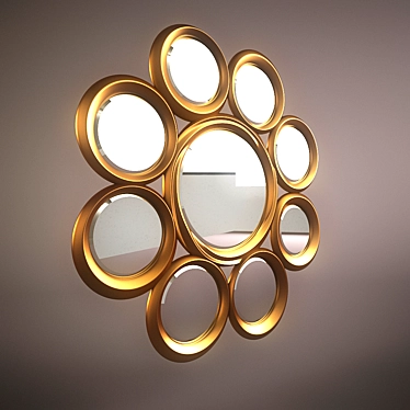 Title: 1350 mm Round Mirror  3D model image 1 