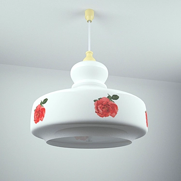 Title: Vintage USSR Kitchen Lamp 3D model image 1 