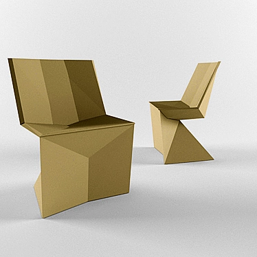 Minimalist Folding Chair/Rashid Design 3D model image 1 