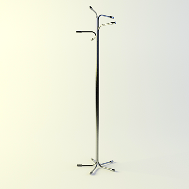 Sleek Coat Hangers 3D model image 1 