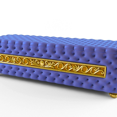 Elegant Princess Ottoman 3D model image 1 