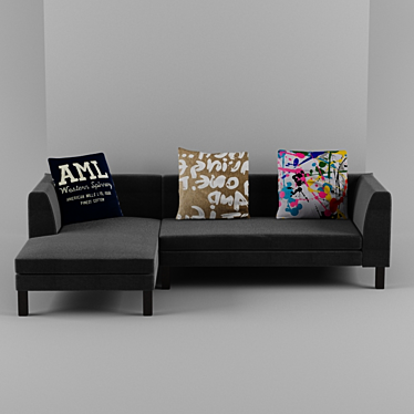 Elegant Doimo Sofa 3D model image 1 