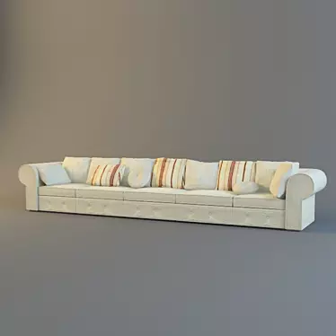 Elegant Cattelan Italia Doge Sofa 3D model image 1 