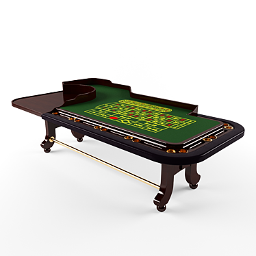 Empire Roulette Table: Classic Elegance 3D model image 1 