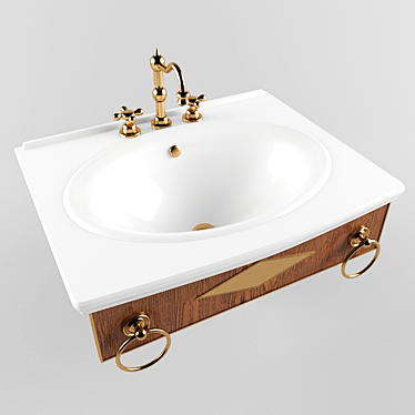 Front Panel Sink 3D model image 1 