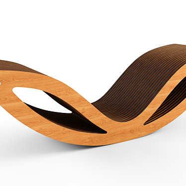 Modern Rocking Lounge Chair 3D model image 1 