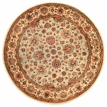 Exquisite Handmade Oriental Carpet 3D model image 1 