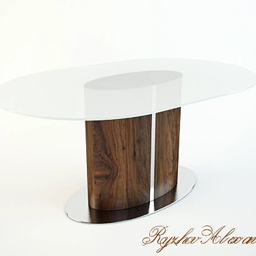 Calligaris Odyssey CS-4043: Stylish Dining Table 3D model image 1 