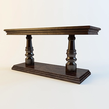 Elegant Anastasia Console Table 3D model image 1 