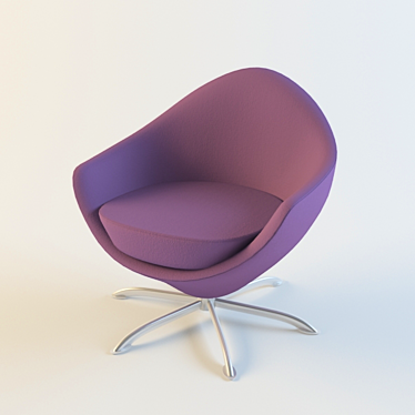 Italian Corinto Swivel Chair 3D model image 1 