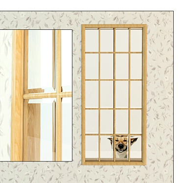 Dacha's Perfect Indoor Window 3D model image 1 