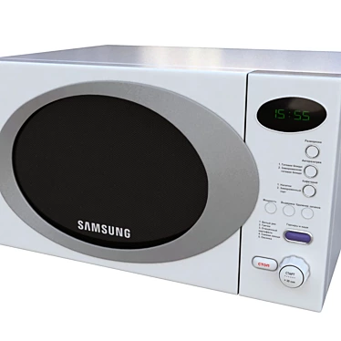 Sleek Samsung Microwave - Space-Saving Design 3D model image 1 