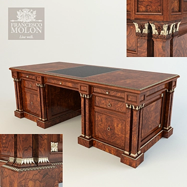 Elegant Presidential Desk by Francesco Molon 3D model image 1 