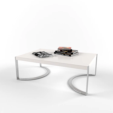 Sleek Modern Coffee Table 3D model image 1 