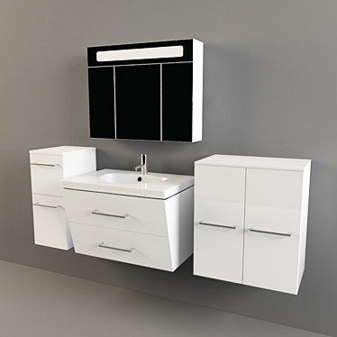 Verona-Susan Bathroom Furniture Set 3D model image 1 