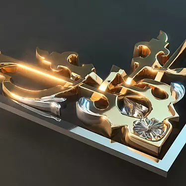 Elegant Decorative Angle: Element 2 3D model image 1 