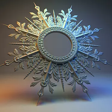 Shimmering Decor Star 3D model image 1 