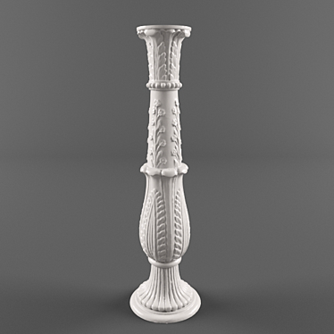 Elegant Baluster Design 3D model image 1 