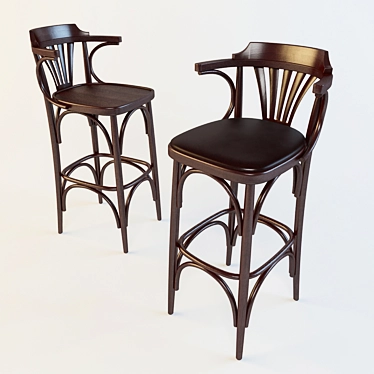 Viennese Bar Stool 3D model image 1 